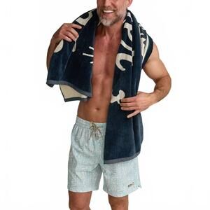 NEW HOWLER BROTHERS men's posse beach towel in midnight navy